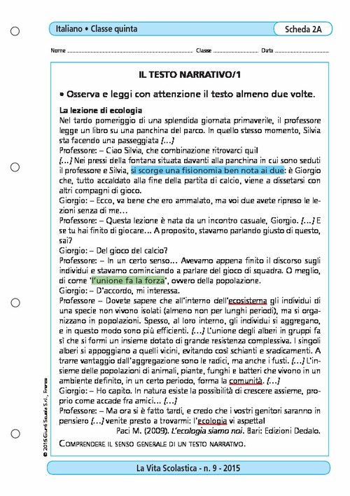 Il testo narrativo/1 | Giunti Scuola Il testo narrativo/1 | Giunti Scuola