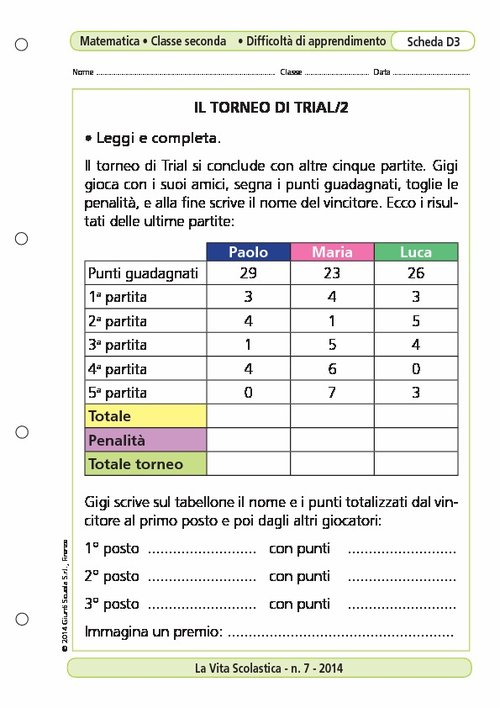Il torneo di Trial/2 | Giunti Scuola Il torneo di Trial/2 | Giunti Scuola