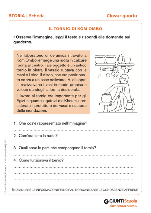 Il tornio di Kôm Ombo | Giunti Scuola Il tornio di Kôm Ombo | Giunti Scuola