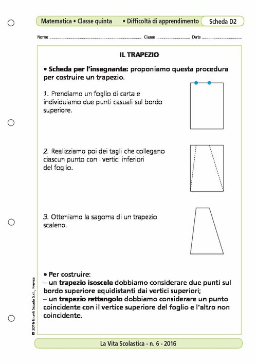 Il trapezio | Giunti Scuola Il trapezio | Giunti Scuola