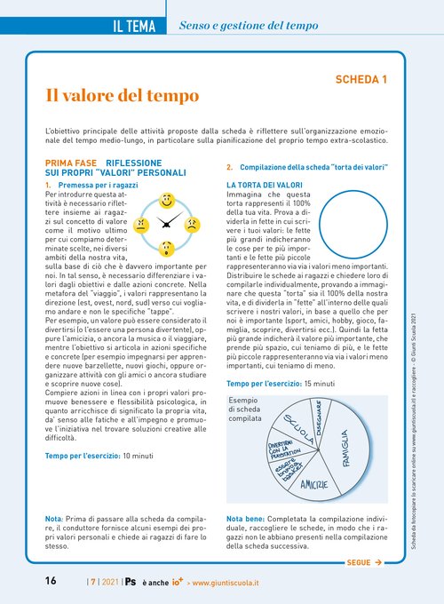Il valore del tempo | Giunti Scuola