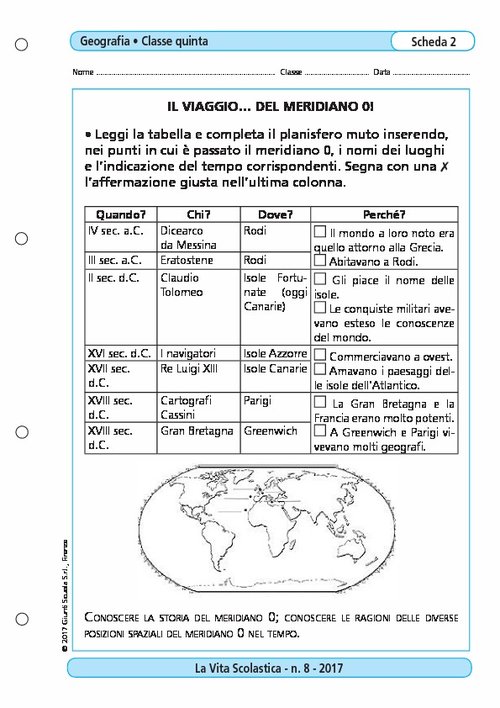 Il viaggio... del meridiano 0! | Giunti Scuola