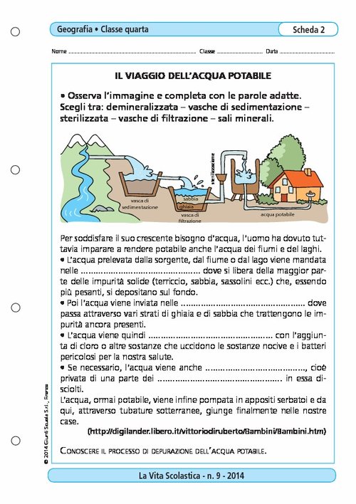 Il viaggio dell'acqua potabile | Giunti Scuola Il viaggio dell'acqua potabile | Giunti Scuola