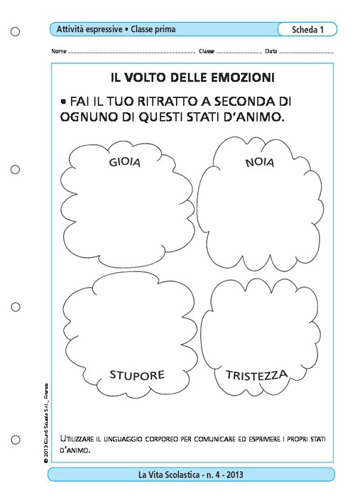 Il volto delle emozioni | Giunti Scuola Il volto delle emozioni | Giunti Scuola