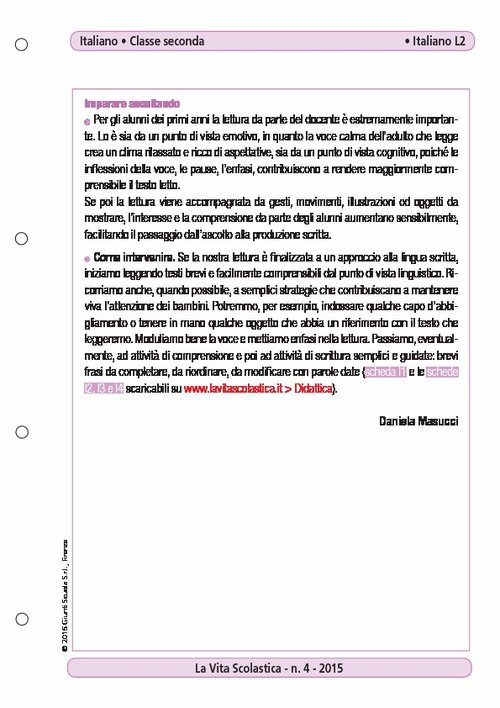Imparare ascoltando | Giunti Scuola Imparare ascoltando | Giunti Scuola