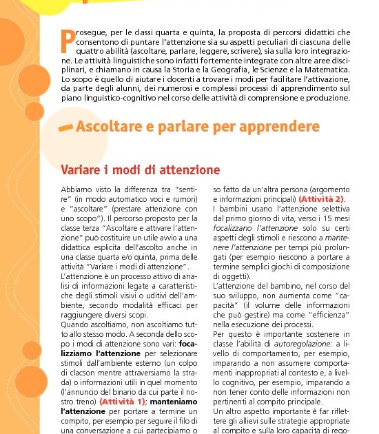 Imparo A Studiare Ascoltare E Parlare Per Apprendere Imparo A 