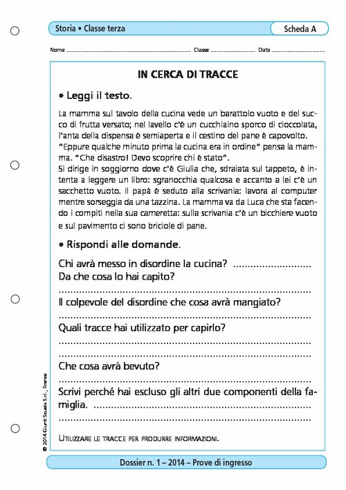 In cerca di tracce | Giunti Scuola In cerca di tracce | Giunti Scuola