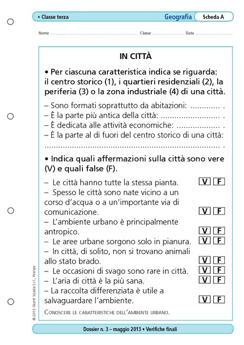 In città | Giunti Scuola In città | Giunti Scuola