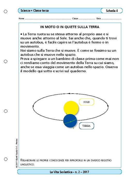 In moto o in quiete sulla Terra | Giunti Scuola In moto o in quiete sulla Terra | Giunti Scuola
