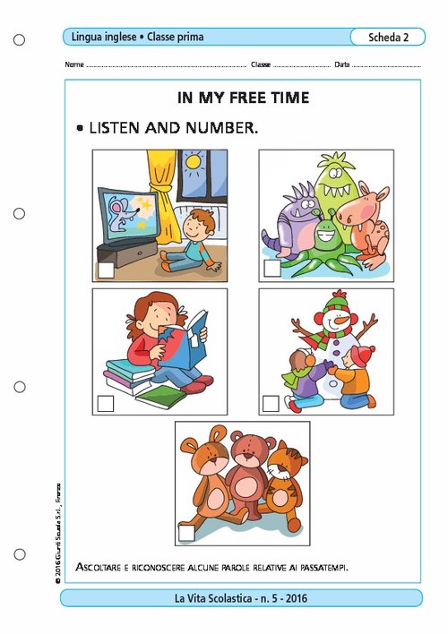 In my free time | Giunti Scuola In my free time | Giunti Scuola