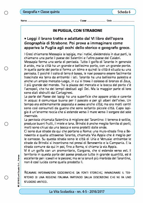 In Puglia, con Strabone | Giunti Scuola In Puglia, con Strabone | Giunti Scuola