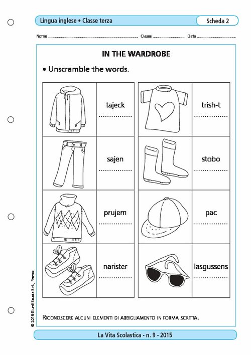 In the wardrobe | Giunti Scuola In the wardrobe | Giunti Scuola