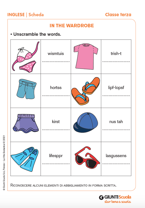 In the wardrobe | Giunti Scuola In the wardrobe | Giunti Scuola
