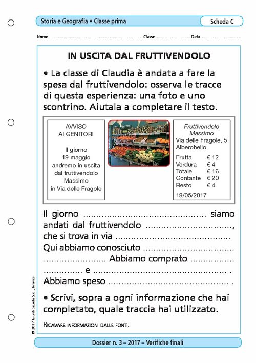 In uscita dal fruttivendolo | Giunti Scuola In uscita dal fruttivendolo | Giunti Scuola