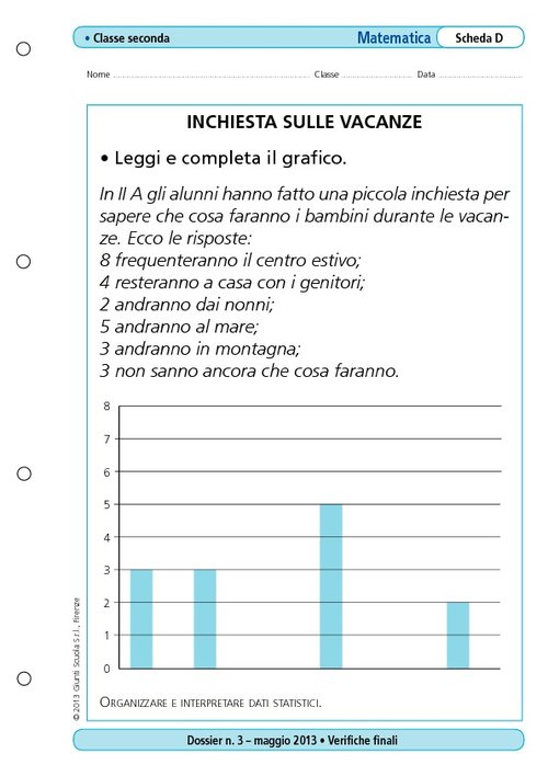 Inchiesta sulle vacanze | Giunti Scuola Inchiesta sulle vacanze | Giunti Scuola