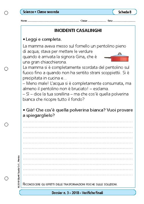 Incidenti casalinghi | Giunti Scuola Incidenti casalinghi | Giunti Scuola