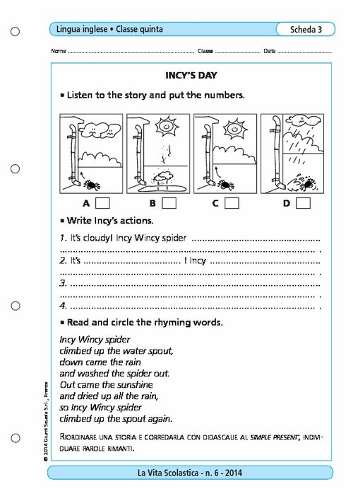 Incy's day | Giunti Scuola Incy's day | Giunti Scuola