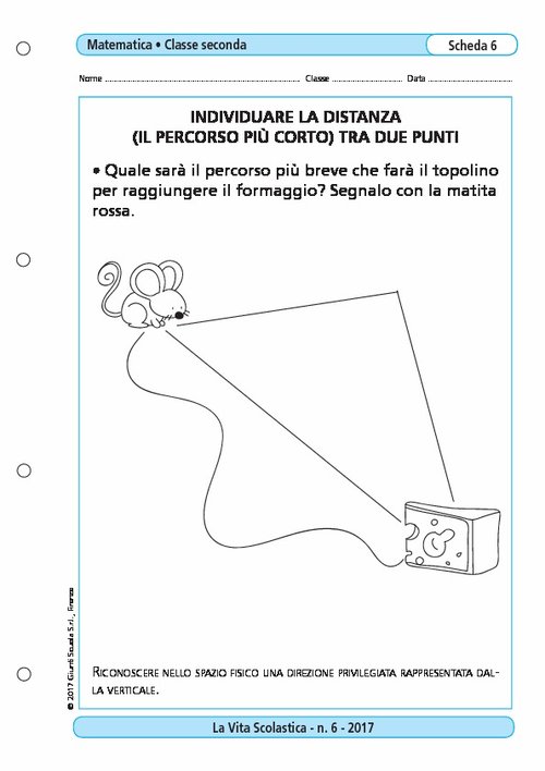 Individuare la distanza (il percorso più corto) tra due punti | Giunti Scuola Individuare la distanza (il percorso più corto) tra due punti | Giunti Scuola