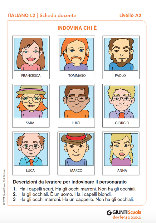 Indovina chi è | Giunti Scuola Indovina chi è | Giunti Scuola