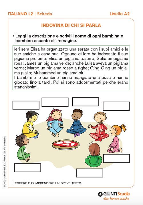 Indovina di chi si parla | Giunti Scuola Indovina di chi si parla | Giunti Scuola