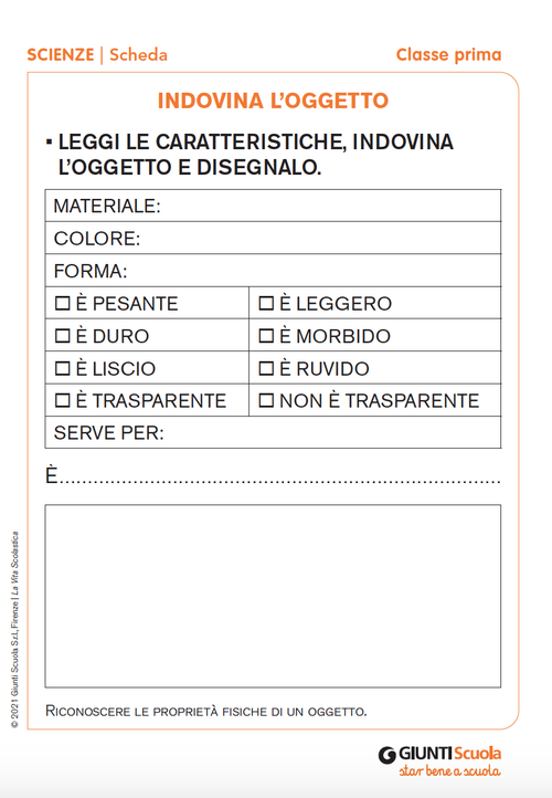 Indovina l’oggetto. | Giunti Scuola Indovina l’oggetto. | Giunti Scuola