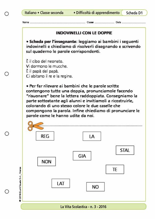 Indovinelli con le doppie | Giunti Scuola Indovinelli con le doppie | Giunti Scuola