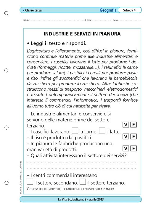 Industria e servizi in pianura | Giunti Scuola Industria e servizi in pianura | Giunti Scuola