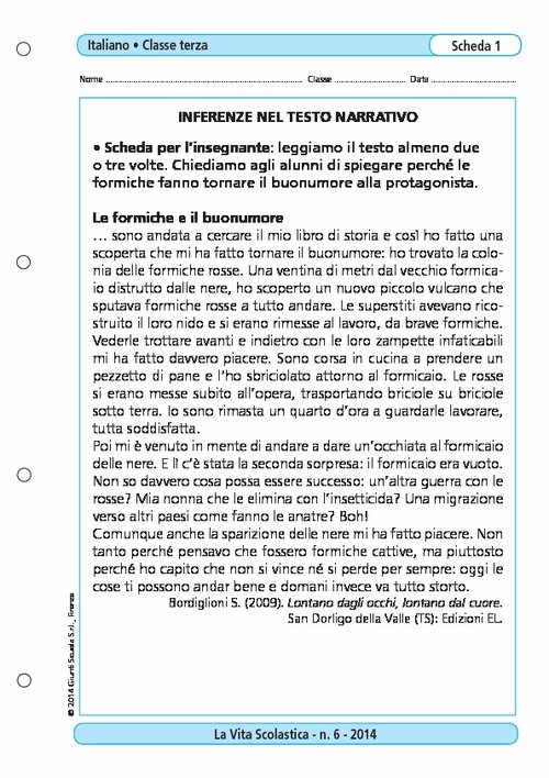 Inferenze nel testo narrativo | Giunti Scuola Inferenze nel testo narrativo | Giunti Scuola