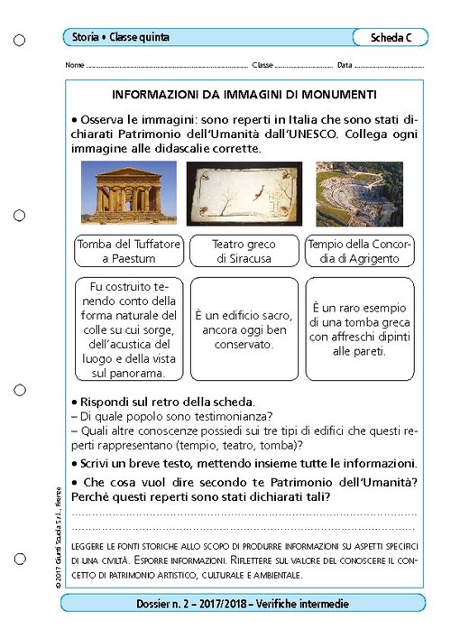 Informazioni da immagini di monumenti | Giunti Scuola Informazioni da immagini di monumenti | Giunti Scuola