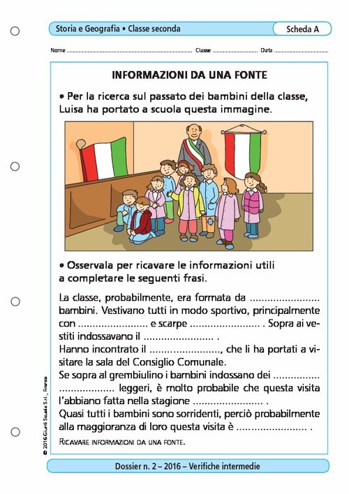 Informazioni da una fonte | Giunti Scuola Informazioni da una fonte | Giunti Scuola