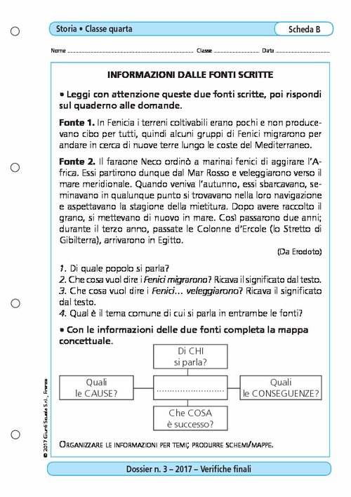 Informazioni dalle fonti scritte | Giunti Scuola Informazioni dalle fonti scritte | Giunti Scuola
