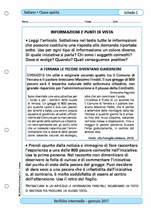 Informazioni e punti di vista | Giunti Scuola