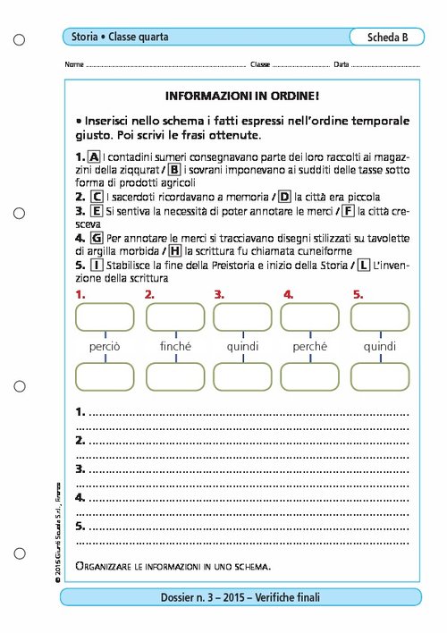 Informazioni in ordine! | Giunti Scuola Informazioni in ordine! | Giunti Scuola