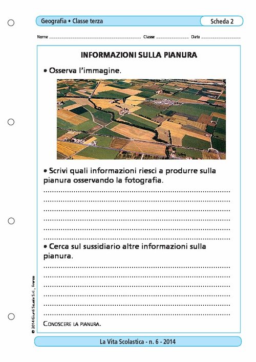 Informazioni sulla pianura | Giunti Scuola Informazioni sulla pianura | Giunti Scuola