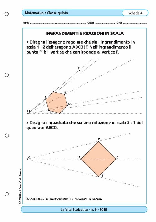 Ingrandimenti e riduzioni in scala | Giunti Scuola Ingrandimenti e riduzioni in scala | Giunti Scuola