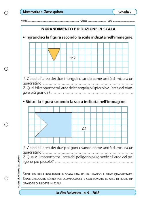 Ingrandimento e riduzione in scala | Giunti Scuola Ingrandimento e riduzione in scala | Giunti Scuola