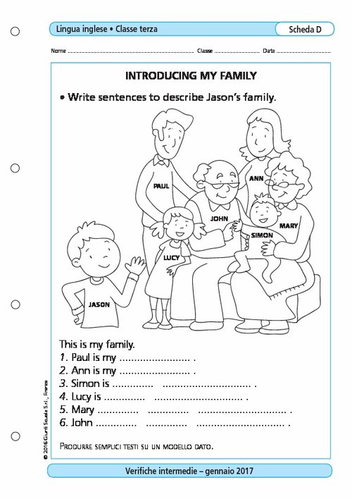 Introducing my family | Giunti Scuola Introducing my family | Giunti Scuola