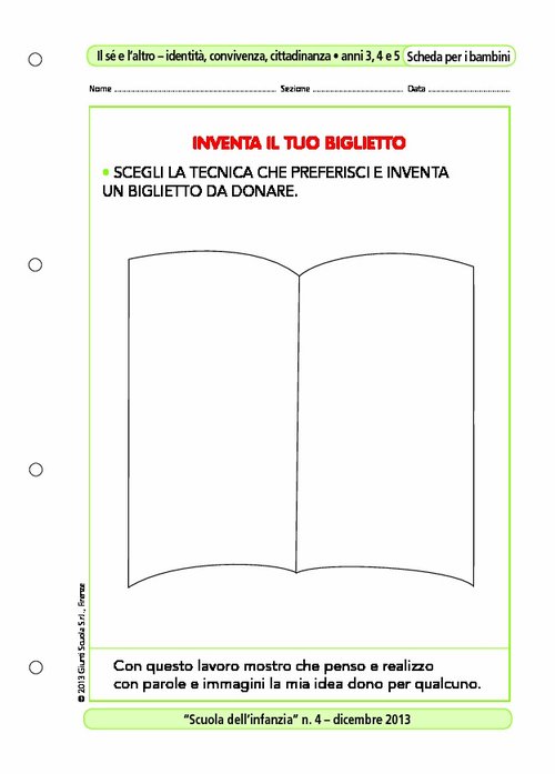 Inventa il tuo biglietto | Giunti Scuola Inventa il tuo biglietto | Giunti Scuola