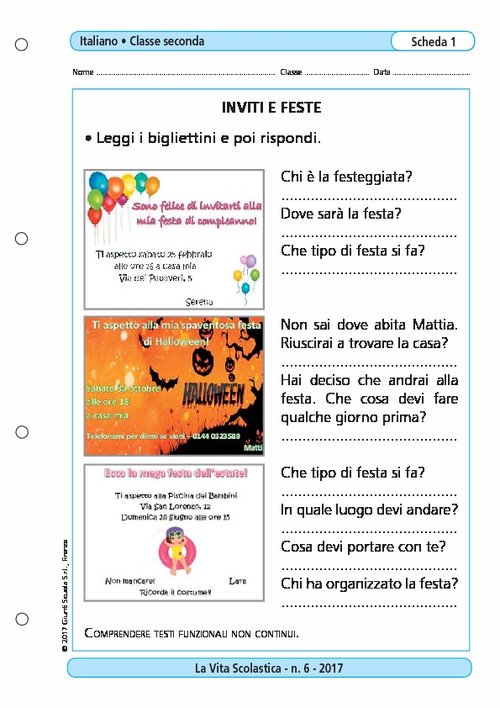 Inviti e feste | Giunti Scuola Inviti e feste | Giunti Scuola