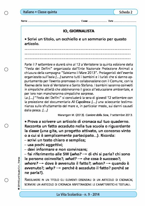 Io, giornalista | Giunti Scuola Io, giornalista | Giunti Scuola