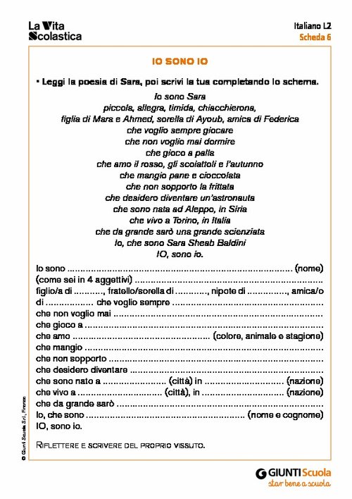 Io sono io | Giunti Scuola