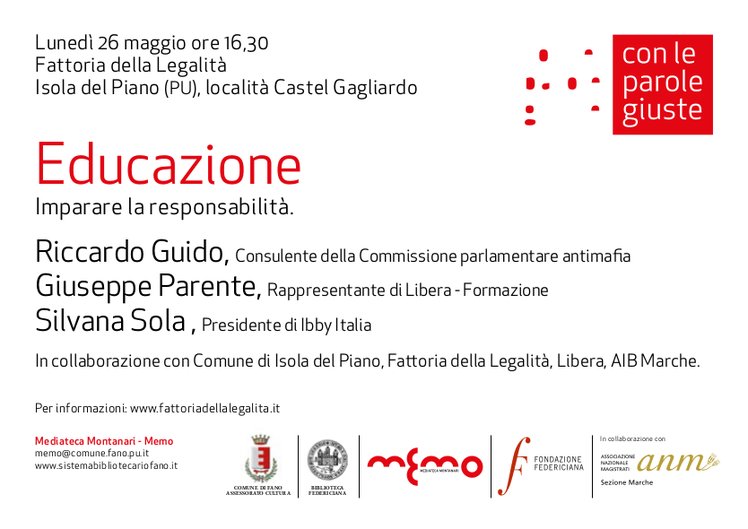 Isola del Piano (PU) - Incontro "Educazione. Imparare la responsabilità" | Giunti Scuola Isola del Piano (PU) - Incontro "Educazione. Imparare la responsabilità" | Giunti Scuola