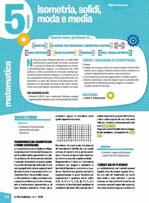 Isometria, solidi, moda e media | Giunti Scuola Isometria, solidi, moda e media | Giunti Scuola