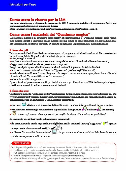 istruzioni d'uso | Giunti Scuola istruzioni d'uso | Giunti Scuola