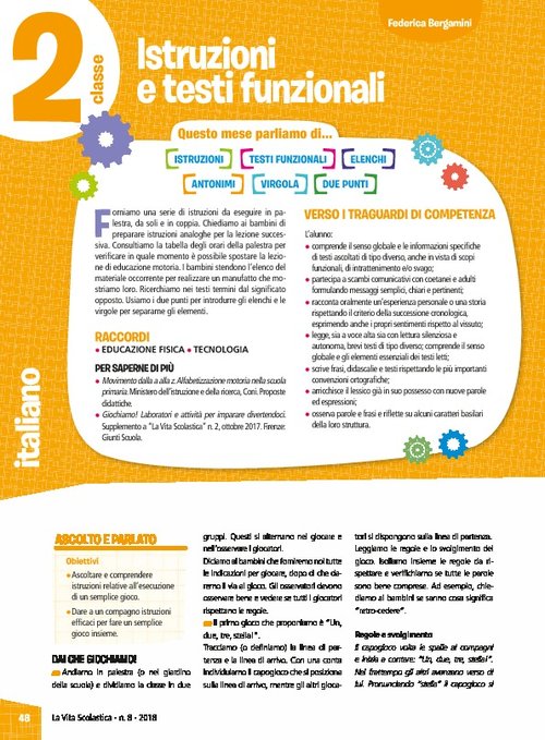 Istruzioni e testi funzionali | Giunti Scuola Istruzioni e testi funzionali | Giunti Scuola