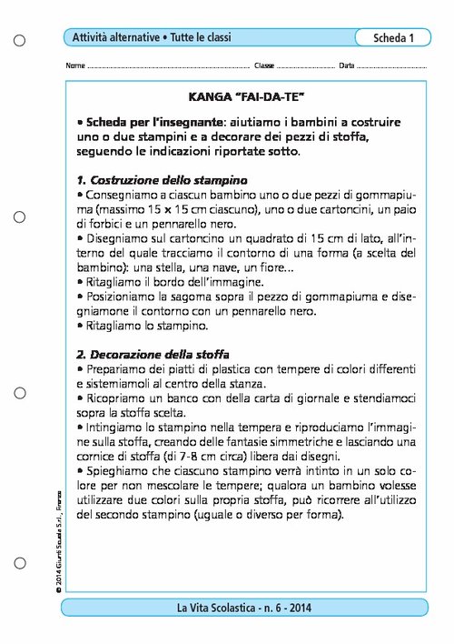 Kanga "fai da te" | Giunti Scuola Kanga "fai da te" | Giunti Scuola