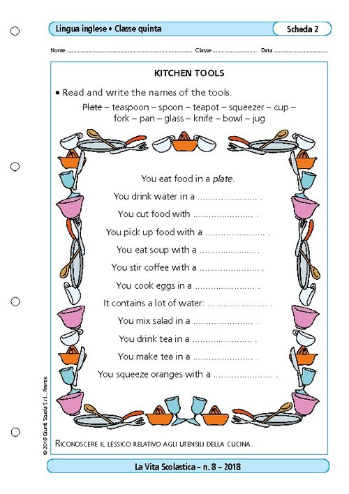 Kitchen tools | Giunti Scuola Kitchen tools | Giunti Scuola