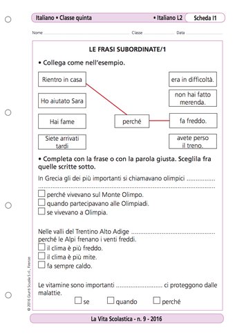 Le frasi subordinate - Raccolta | Giunti Scuola