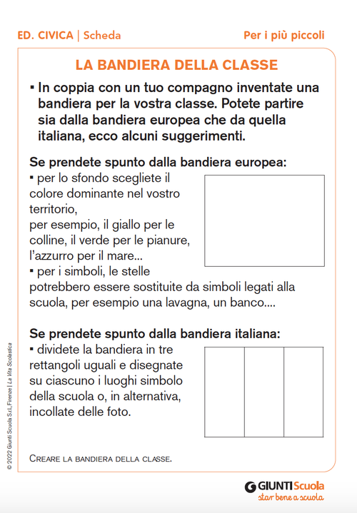 La bandiera della classe | Giunti Scuola La bandiera della classe | Giunti Scuola