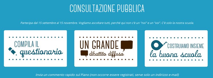 "La buona scuola": al via la consultazione pubblica | Giunti Scuola "La buona scuola": al via la consultazione pubblica | Giunti Scuola